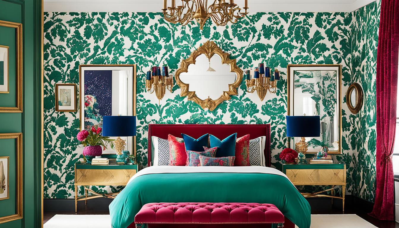 Jewel Tones: A Rich Tapestry of Color for Your Eclectic Maximalist Bedroom