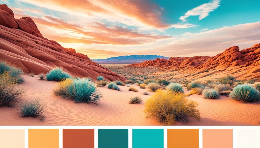 Desert-inspired color palette