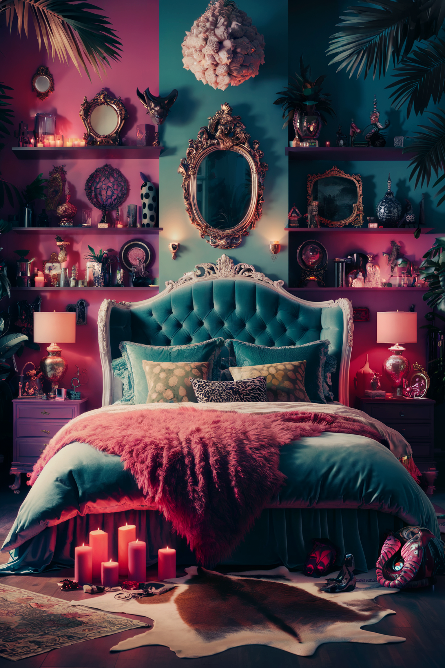 8 Eclectic Maximalist Tropical Bedroom Ideas