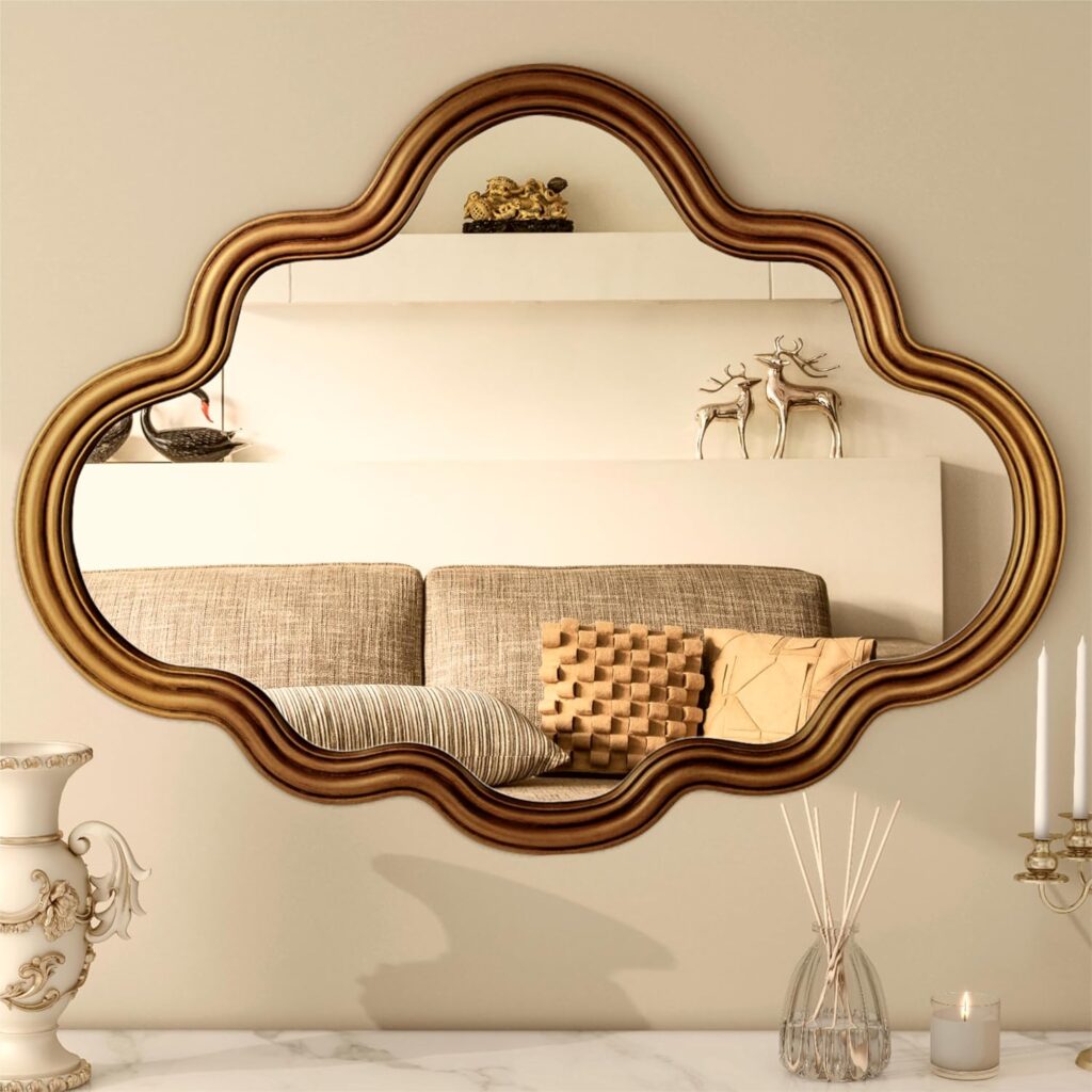 cloud shaped vintage mirror 