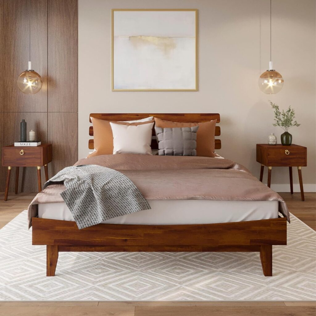 an eclectic bedframe 