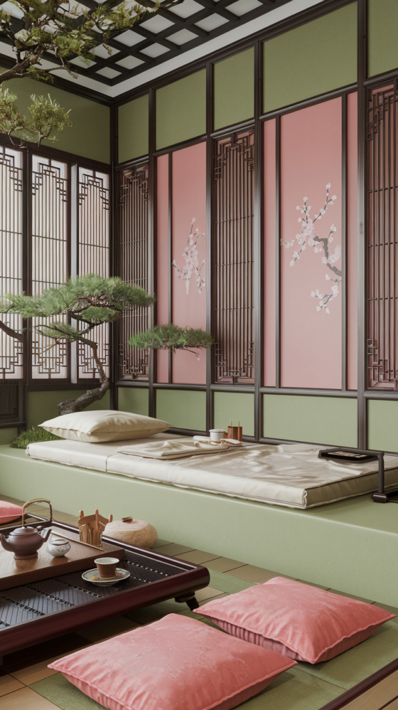 a maximalist bedroom chinese rococo styles