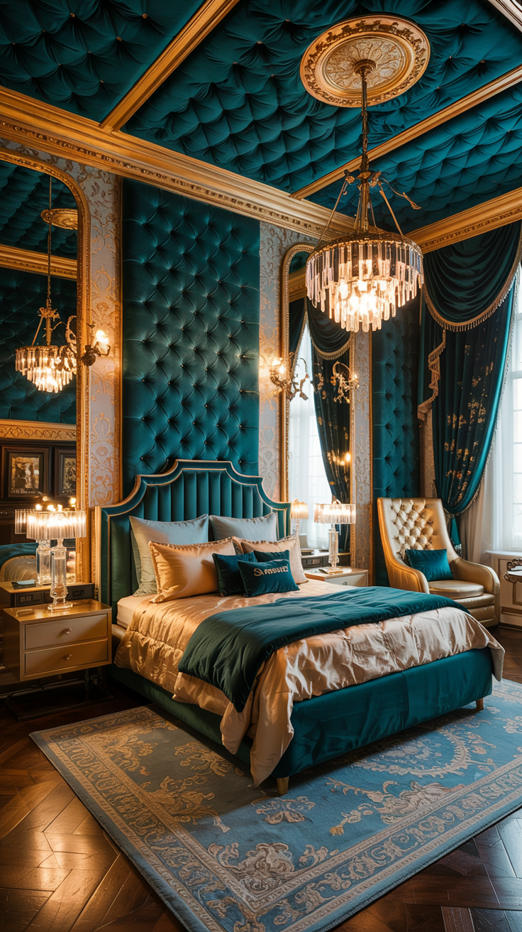 an eclectic maximalist russian bedroom