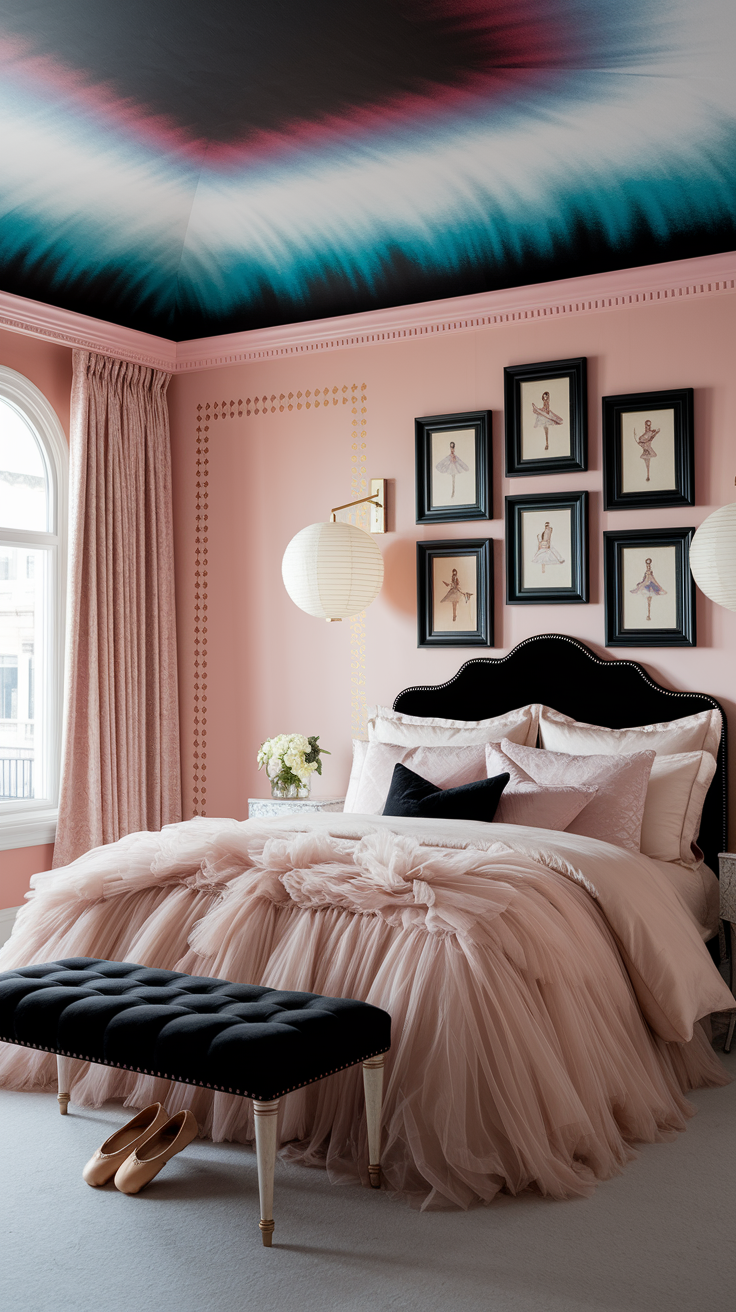 an eclectic maximalist russian bedroom