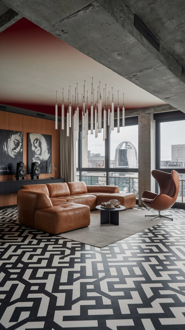 an eclectic maximalist russian living room