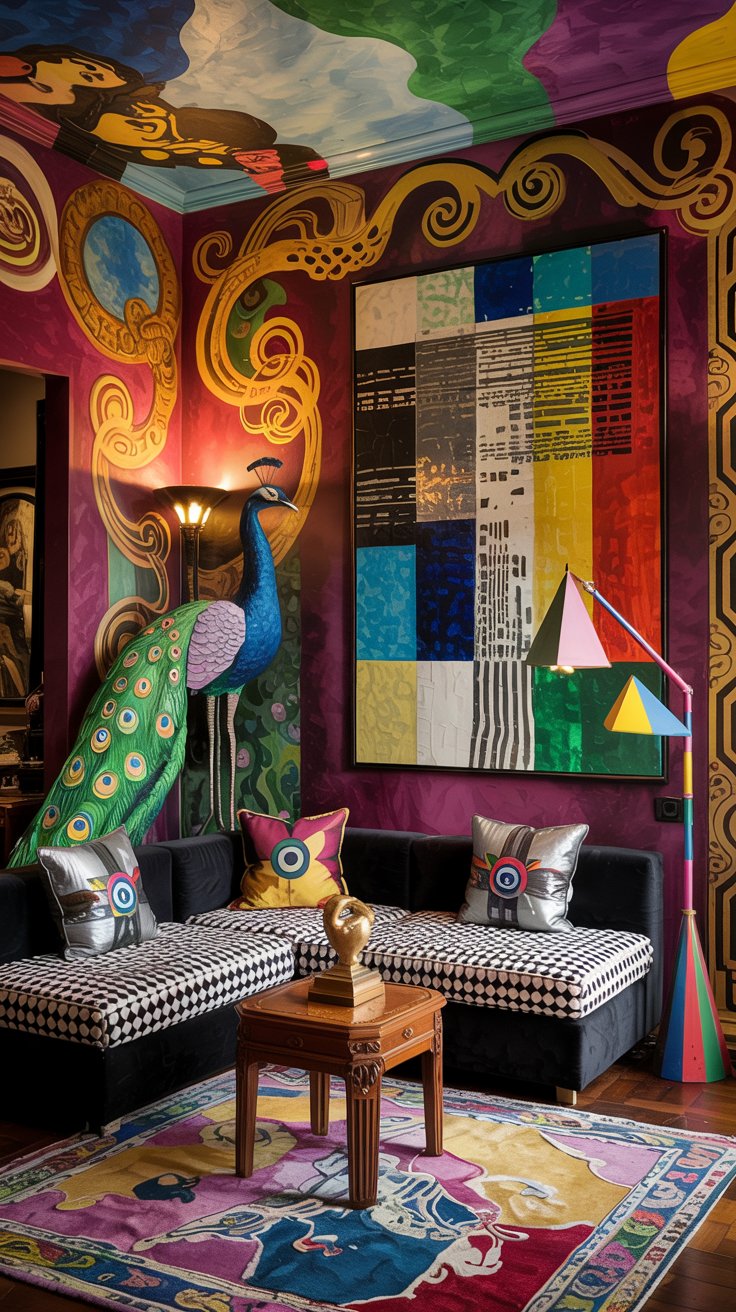 Eclectic maximalist room decor inspiration
