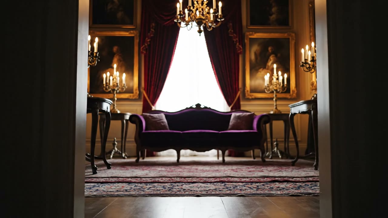 Eclectic maximalist dark academia living room inspiration