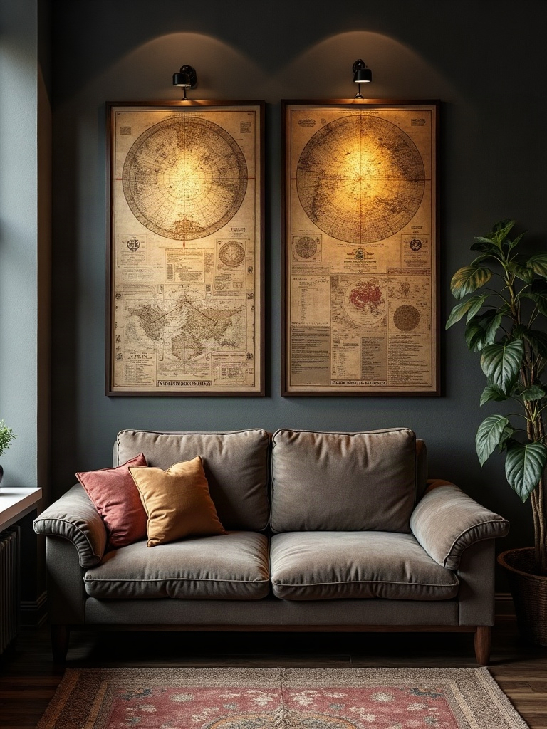 Vintage Maps and Celestial Charts