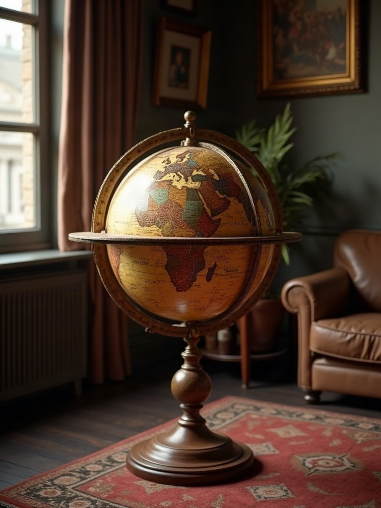 An Actual Globe (Not Decorative, Or At Least Looking Real)