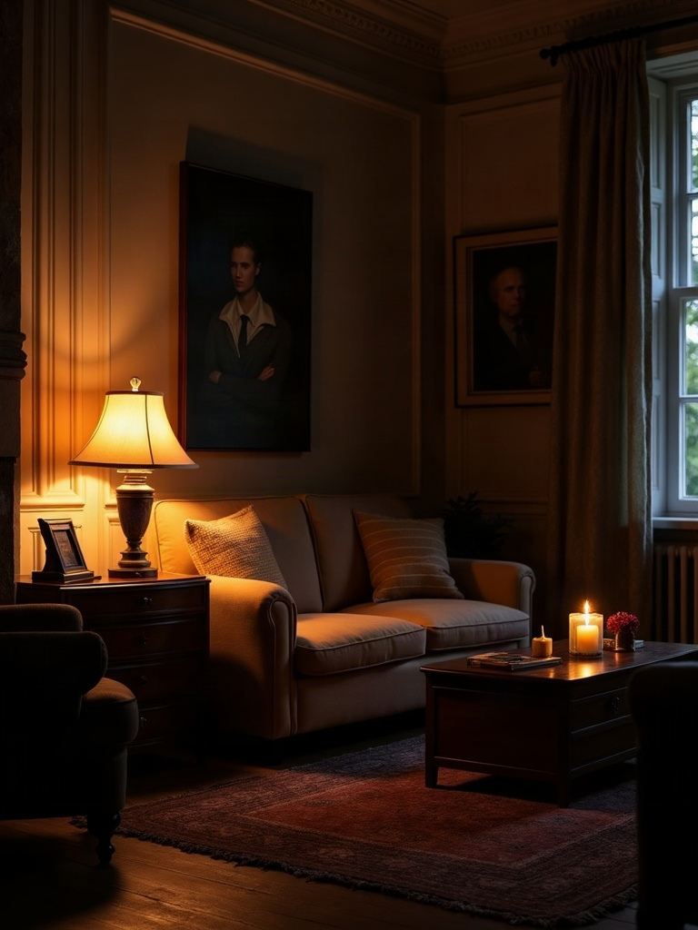 Dramatic Lighting: Candles, Lamps, and Nothing Else