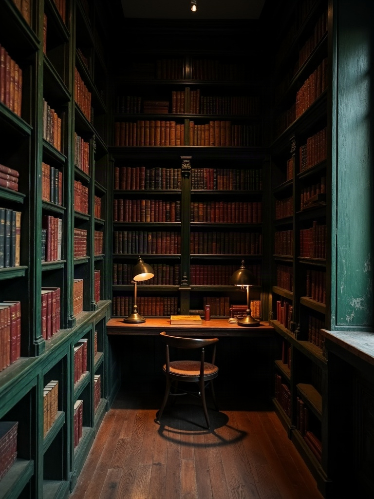 2. Build a Wall of Mismatched Bookshelves