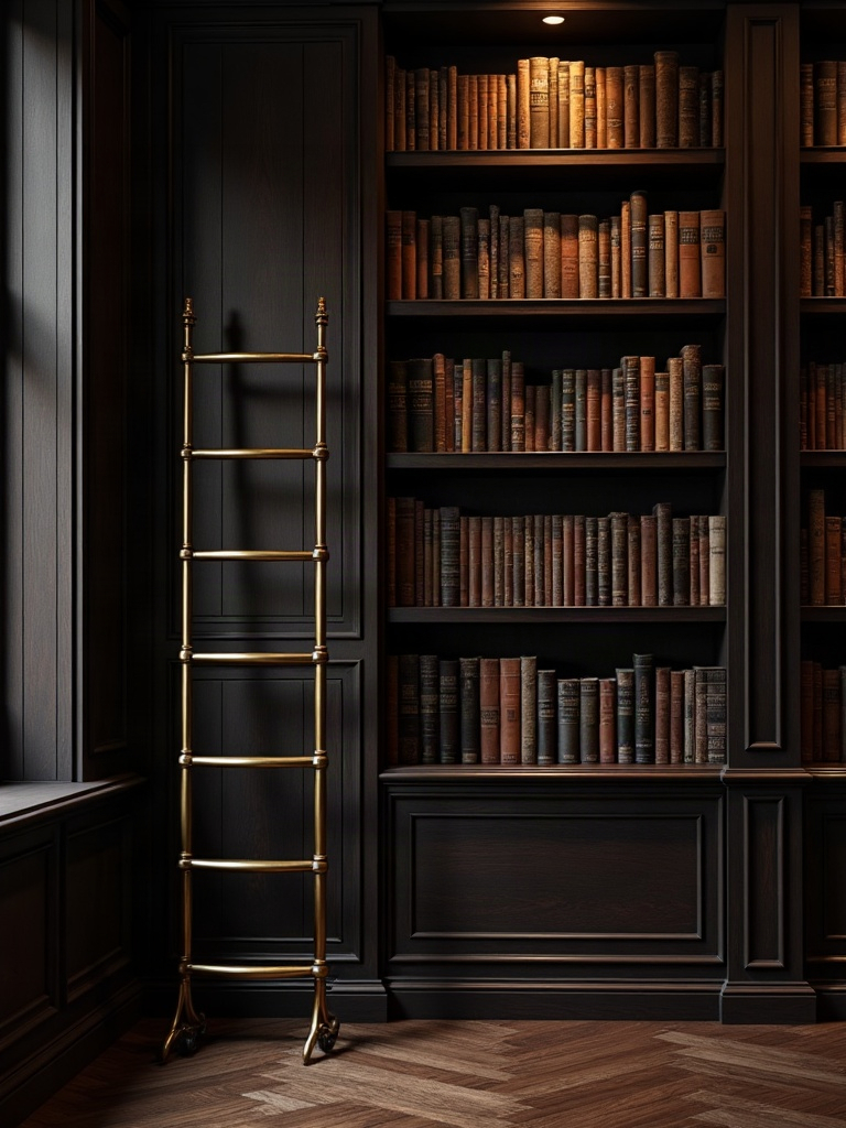 7. Add a Rolling Library Ladder Even If You Don't Need One